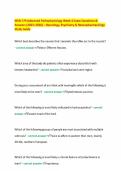 MSN 570 Advanced Pathophysiology Week 4 Exam Questions & Answers &lpar;2023&ndash;2026&rpar; &ndash; Neurology&comma; Psychiatry & Neuropharmacology Study Guide&period;pdf&NewLine;&NewLine;&NewLine;