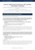 NUR 2513 Maternal Child Nursing Exam 2 2026&sol;2027 &vert; Rasmussen &vert; Complete Solutions &vert; Grade A&NewLine;&NewLine;