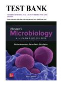Test Bank for Nester's Microbiology&colon; A Human Perspective 10th Edition by Denise Anderson&comma; Sarah Salm&comma;  Mira Beins