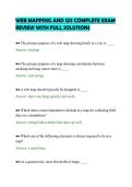 WEB MAPPING AND GIS COMPLETE EXAM REVIEW WITH FULL SOLUTIONS&period;