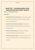 RDAEF2 TEST &mdash; CALIFORNIA MANUAL GUIDE EXAM QUESTIONS AND CORRECT ANSWERS&period;pdf&NewLine;&NewLine;