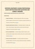 CALP &lpar;Certified Apartment Leasing Professional&rpar; Exam ACTUAL EXAM 
