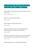 WEB MAPPING AND GIS UPDATED EXAM QUESTIONS AND CORRECT ANSWERS