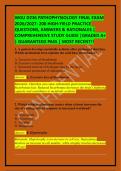 WGU D236 PATHOPHYSIOLOGY FINAL EXAM 2026&sol;2027&colon; 200 HIGH-YIELD PRACTICE QUESTIONS&comma; ANSWERS & RATIONALES &vert; COMPREHENSIVE STUDY GUIDE &vert;GRADED A&plus; &vert; GUARANTEED PASS &vert; MOST RECENT&excl;&excl;