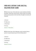 WEB WOC OSTOMY CARE QUIZ FULL SOLUTION STUDY GUID