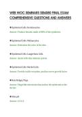 WEB WOC SEMINARS SEM580 FINAL EXAM COMPREHENSIVE QUESTIONS AND ANSWERS