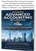 Solution Manual for Modern Advanced Accounting in&NewLine;Canada&comma; 11th Edition by Darrell Herauf&comma; Chima&NewLine;Mbagwu&comma; and Kevin Veenstra &ndash; Step-by-Step Worked&NewLine;Solutions to All Chapters &ndash; Latest 2026&sol;2027 Edition