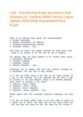 Leik - Fnp Review Exam Questions And Answers A&plus; Verified 100&percnt; Correct Latest Update 2025 &sol;2026 Guaranteed Pass Exam