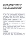 Leik&colon; FNP Practice Questions 1-100 Exam Questions And Answers A&plus; Verified 100&percnt; Correct Latest Update 2025 &sol;2026 Guaranteed Pass Exam