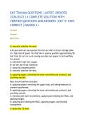 EMT TRAUMA QUESTIONS &vert;LATEST UPDATED 2026&sol;2027 &vert;A COMPLETE SOLUTION WITH VERIFIED QUESTIONS AND ANSWERS &vert;GET IT 100&percnt; CORRECT &vert;GRADED A&plus; 