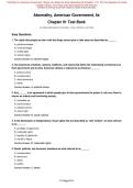 &lbrack;Test Bank All Chapters 1-18&rsqb; American Government Stories of a Nation 5th Edition By Scott Abernathy 