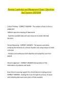 Nursing Leadership and Management 