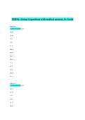 NIH Stroke Scale Group A &ndash; Verified Questions with Correct Detailed Solutions &lpar;2026&sol;2027&comma; A&plus; Grade&rpar;&vert;National Institute of Neurological Disorders and Stroke &lpar;NINDS&sol;NIH&rpar;