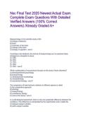 Nsc Final Test 2025 Newest Actual Exam Complete Exam Questions With Detailed Verified Answers &lpar;100&percnt; Correct Answers&rpar; &sol;Already Graded A&plus;