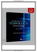 Test Bank&colon; Introductory Topology Exercises and Solutions &lpar;mohammed Hichem Mortad&comma; 2017&rpar; &lpar;2nd Edition&rpar; - Graded A&period;&period;&period;