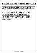 Solutions Manual&colon; For Essentials of Modern Business Statistics with Microsoft Excel David R&period; Anderson - Converte&period;&period;&period;