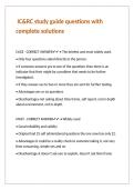 IC&RC study guide questions with complete solutions