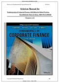 Solutions Manual&colon; For Fundamentals of Corporate Finance &lpar;5th Edition&rpar; - Graded A&plus; Comprehensive Exam Prep