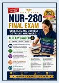 NUR-280 Final Exam Questions with Correct Detailed Answers&colon; Respiratory&comma; Endocrine&comma; Reproductive&comma; and Neurologic Disorders&NewLine;&NewLine;