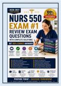 NURS 550 Exam &num;1 Review Questions with Complete Solutions&colon; Advanced Health Assessment&comma; Vulnerable Populations&comma; and Social Determinants of Health&NewLine;&NewLine;