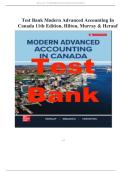 Test Bank Modern Advanced Accounting In Canada 11th Edition&comma; &lpar;Hilton&comma; Murray & Herauf &lpar;100&percnt; Guarantee Pass&rpar;