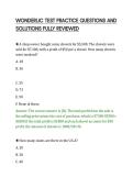 WONDERLIC TEST PRACTICE QUESTIONS AND SOLUTIONS FULLY REVIEWED&period;