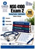 NSG 4100 Adult Health III Exam 2 &lpar;2026&sol;2027&rpar; Actual Questions & Answers &vert; Galen