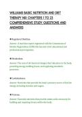 WILLIAMS BASIC NUTRITION AND DIET THERAPY NIX CHAPTERS 1 TO 23 COMPREHENSIVE STUDY QUESTIONS AND ANSWERS&NewLine;