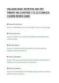 WILLIAMS BASIC NUTRITION AND DIET THERAPY NIX CHAPTERS 1 TO 23 COMPLETE COURSE REVIEW