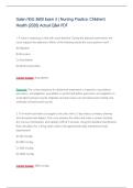 NSG 3600 Exam 3 &ndash; Children&rsquo;s Health &lpar;2026&sol;2027&rpar; Actual Q&A &vert; Galen A&plus; Guarantee