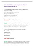 NSG 3600 Children&rsquo;s Health Exams 1&ndash;4 Complete Bundle &lpar;2026&sol;2027&rpar; Actual Q&A &vert; Galen
