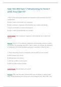 NSG 3850 Exam 1 &ndash; Pathophysiology for Nurses II &lpar;2026&sol;2027&rpar; Actual Q&A &vert; Galen