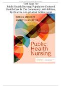 Test Bank For Public Health Nursing&colon; Population-Centered Health Care In The Community&comma; 11th Edition&comma; By &lpar;Marcia&comma; 2024&rpar; Latest Edition 2026