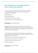 NSG 3850 Pathophysiology II Exam 4 &lpar;2026&sol;2027&rpar; Actual Q&A &vert; Galen A&plus; Guarantee