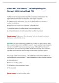 NSG 3280 Exam 3 &ndash; Pathophysiology for Nurses I &lpar;2026&sol;2027&rpar; Actual Q&A &vert; Galen