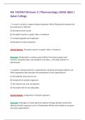 NU 150&sol;NU150 Exam 3 &ndash; Pharmacology &lpar;2026&sol;2027&rpar; Actual Q&A &vert; Galen A&plus; Guarantee