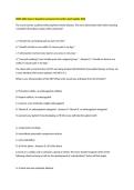 NURS 3664 Exam 2 Questions Answered Correctly Latest Update 2026