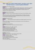 WGU - D487 OA STUDY GUIDE EXAM &vert; Questions with 100&percnt;&NewLine;Verified Answers &vert; Latest Update 2026&sol;2027