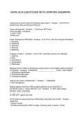 NURS 4516 QUESTIONS WITH VERIFIED ANSWERS