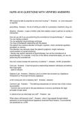NURS 4516 QUESTIONS WITH VERIFIED ANSWERS