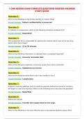 1 CMA REVIEW EXAM COMPLETE QUESTIONS VERIFIED ANSWERS&NewLine;STUDY GUIDE