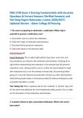NSG 3100 Exam 3 Nursing Fundamentals with Accurate Questions & Correct Answers &lpar;Verified Answers&rpar; and Full Deep Expert Rationales &vert; Latest &lpar;2026&sol;2027&rpar; Updated Version &ndash; Galen College Of Nursing