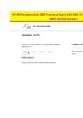 ATI RN Fundamentals 2026 Proctored Exam - Level 3 Practice Questions with Detailed Rationales