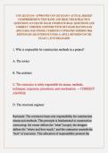 CON 202 EXAM &sol; APPROVED CON 202 EXAM 1 ACTUAL 2026&sol;2027 COMPREHENSIVE TEST BANK AND HIGH YIELD PRACTICE QUESTIONS ACCURATE EXAM COMPLETE REAL QUESTIONS AND CORRECT VERIFIED ANSWERS WITH DETAILED RATIONALES &lpar;RELIABLE SOLUTIONS&rpar; CURRENTLY UPDATED VERSION 20