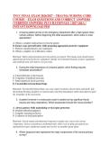 TNCC FINAL EXAM 2026&sol;2027 &ndash; TRAUMA NURSING CORE &NewLine;COURSE &ndash; EXAM QUESTIONS AND CORRECT ANSWERS &NewLine;&lpar;VERIFIED ANSWERS&rpar; PLUS RATIONALE &vert; 2027 Q&A &vert; &NewLine;INSTANT DOWNLOAD PDF