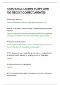 CGFM EXAM 3 ACTUAL SCRIPT WITH&NewLine;100 PERCENT CORRECT ANSWERS