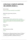 CGFM EXAM 3 COMPLETE QUESTIONS&NewLine;AND ANSWERS GRADED A&plus;