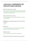 CGFM EXAM 3 COMPREHENSIVE TEST&NewLine;PAPER WITH SOLVED QUESTIONS&NewLine;