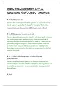 CGFM EXAM 3 UPDATED ACTUAL&NewLine;QUESTIONS AND CORRECT ANSWERS&NewLine;