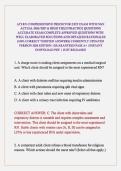 ATI RN COMPREHENSIVE PREDICTOR EXIT EXAM WITH NGN ACTUAL 2026&sol;2027 & HIGH YIELD PRACTICE QUESTIONS ACCURATE EXAM COMPLETE APPROVED QUESTIONS WITH WELL ELABORATED SOLUTIONS AND DETAILED RATIONALES &lpar;100&percnt; CORRECT VERIFIED ANSWERS&rpar; CURRENTLY UPDATED VERSION 2